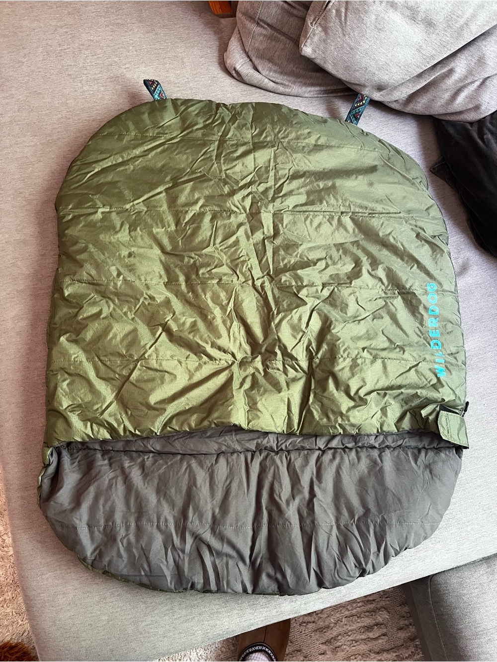 Wilderdog Olive Green Dog Sleeping Bag